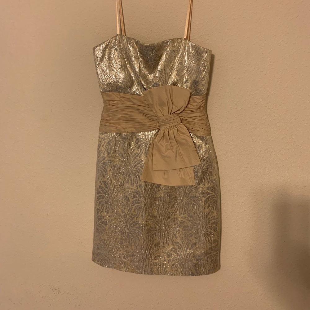 Strapless cocktail dress